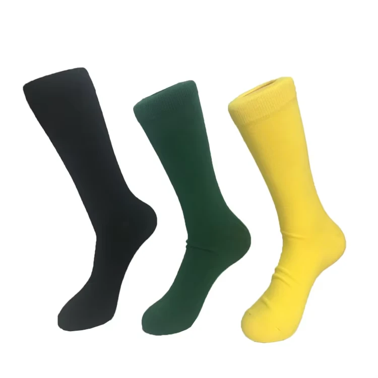 Wholesale Cotton Soft Solid Color Men Socks factory